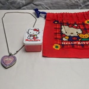 Hello Kitty Locket & Box & Bag